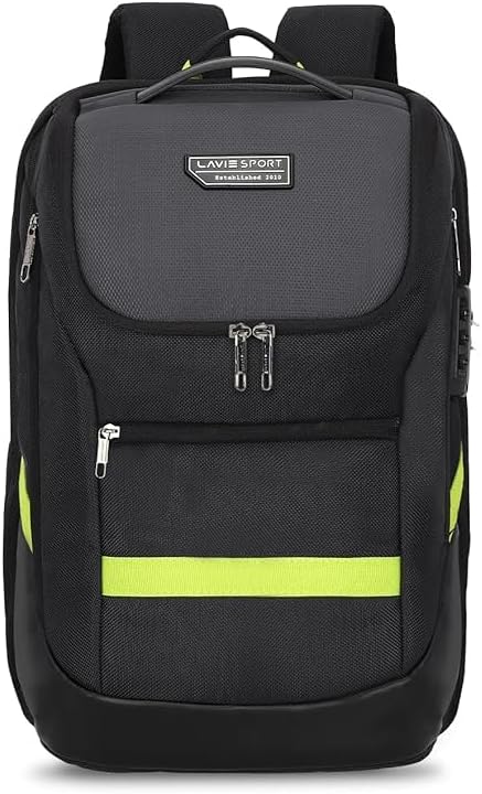 Generic Emperor Anti-Theft Premium 24 Litres Backpack with Laptop Sleeve | Business Bag for Men & Women | Durable Office Bag | Upto 15 Inch Notebook/MacBook Compatible, Large, Black