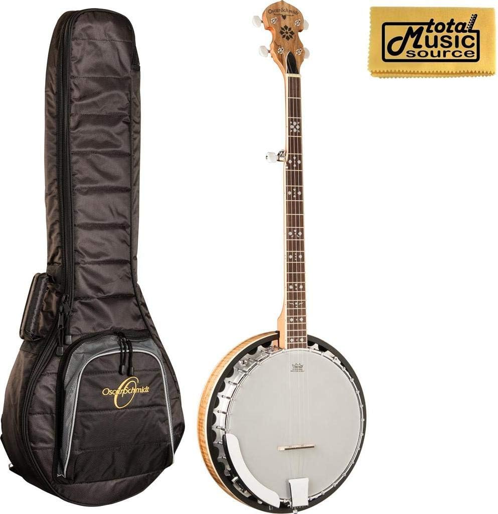Oscar Schmidt OB5SP 5-String Banjo,Spalted Maple Resonator, W/Bag, OB5SP BAG