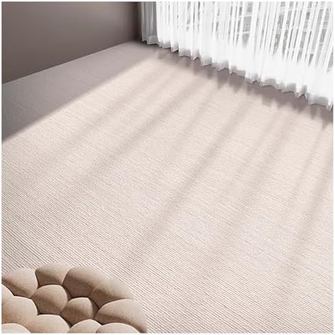 Soundproof Carpet Household Sound-Absorbing and Shock-Absorbing Pad Floor Thickening Fitness Piano Drum Noise Reduction Mat(Milk Color,120x200cm/47.2x78.7in)
