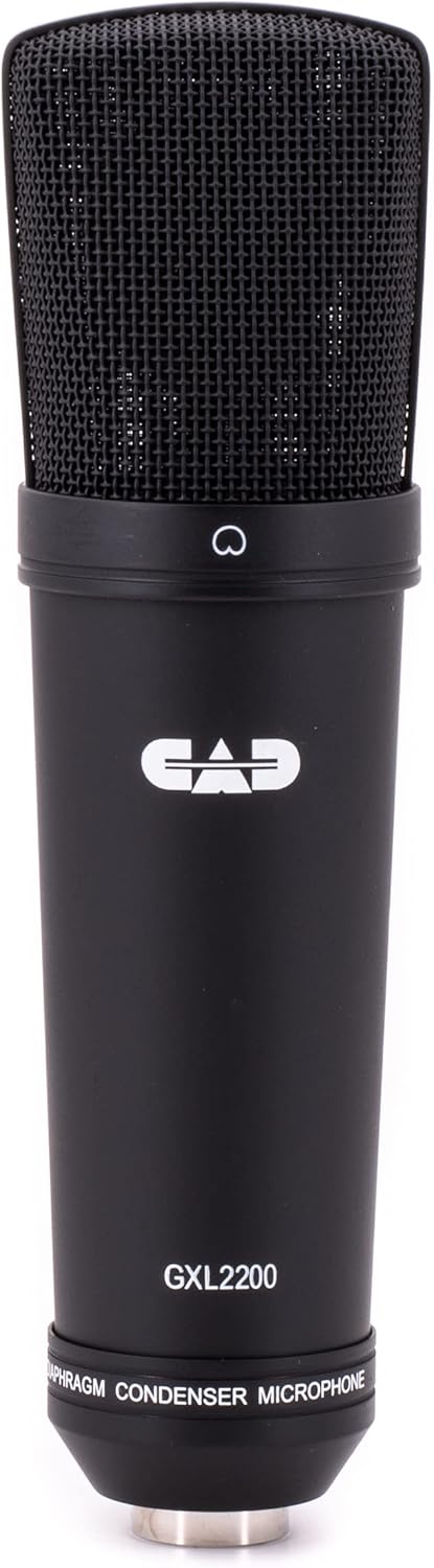 CAD Audio GXL2200 Large-Diaphragm Cardioid Condenser Microphone – 1″ Gold Diaphragm & Shock Mount