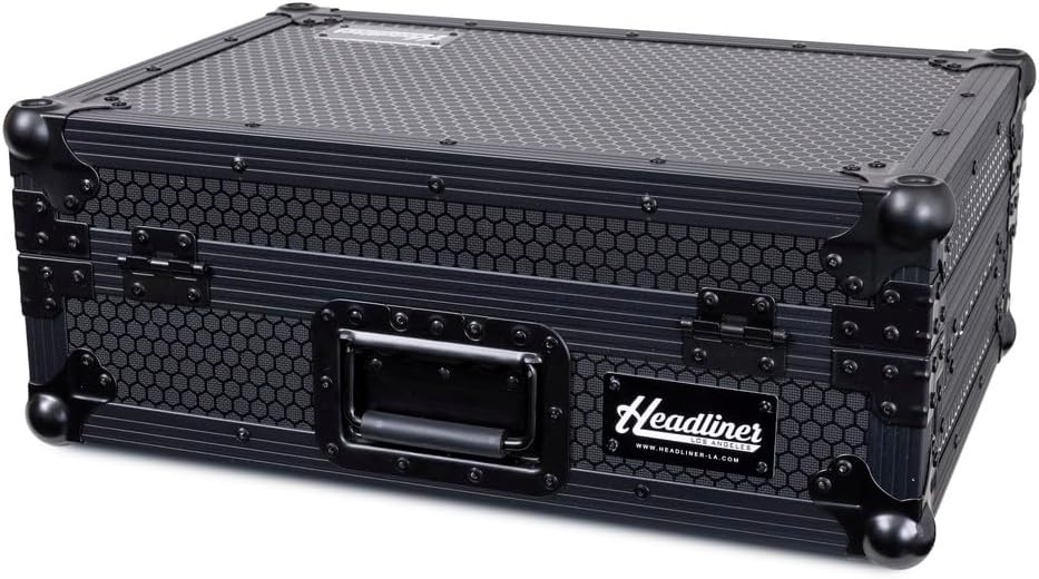 Headliner Pitch Black CDJ/DJM Flight Case Compatible with Most Standard Media Players and Club Mixers