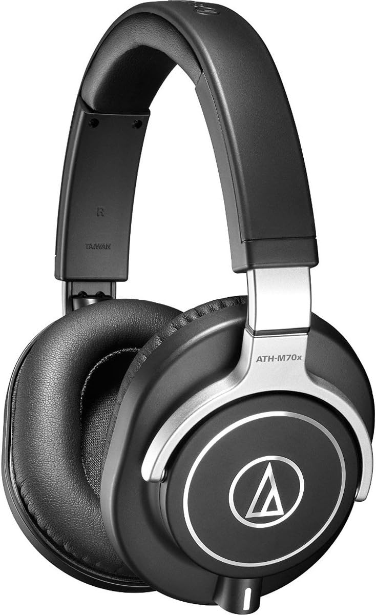 Audio-Technica ATH-M70x Closed-Back Dynamic Professional Studio Monitor Headphones