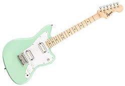 Squier Mini Jazzmaster Electric Guitar, with 2-Year Warranty, Surf Green, Maple Fingerboard