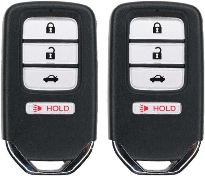 Replcament Smart Key Fob for Honda Accord 2014 FCC ACJ932HK1210A Part Number 72147-T2A-A02 72147-T2A-A01 72147-T2A-A11 Pack of 2