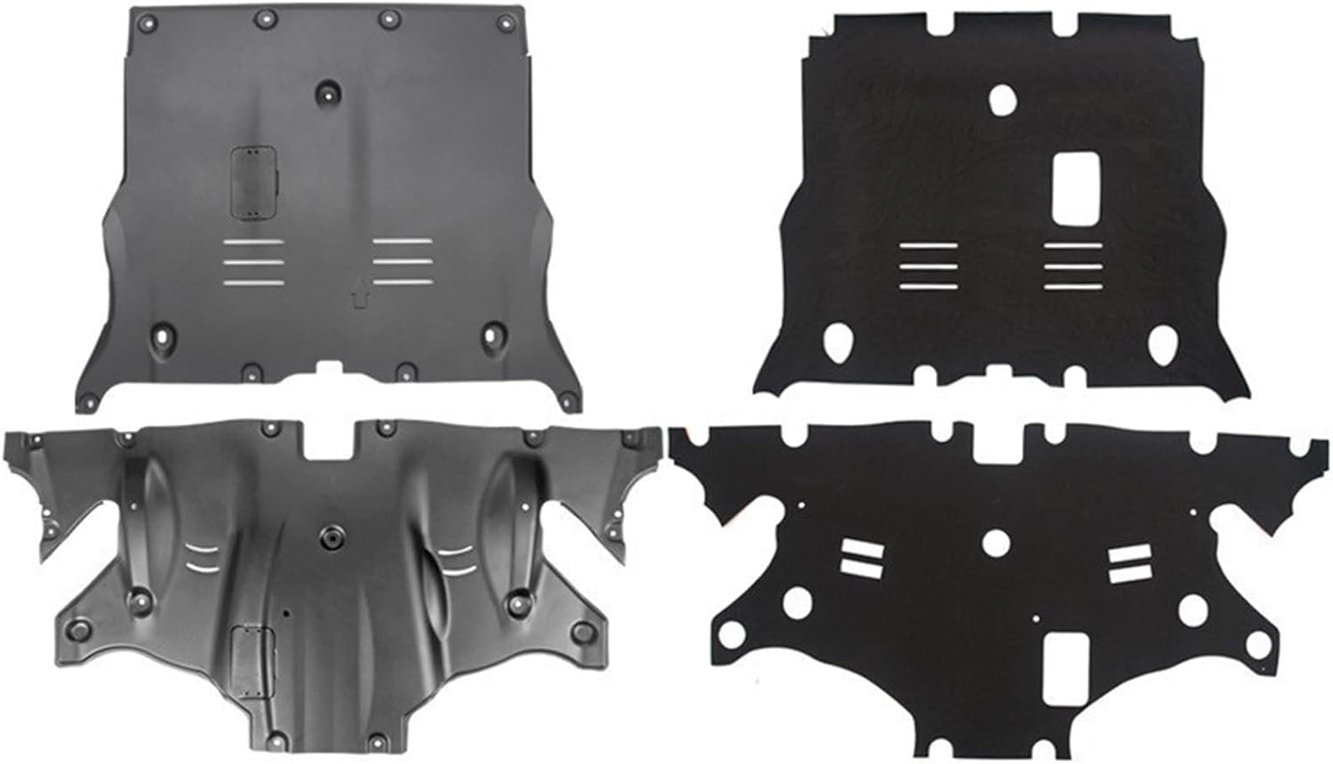 Car Chassis Armor Soundproof Cotton Compatible For Tesla Model 3 Engine Guards Manganese Steel Engine Protection Device Model3 Accessories(Alloy Soundproof)