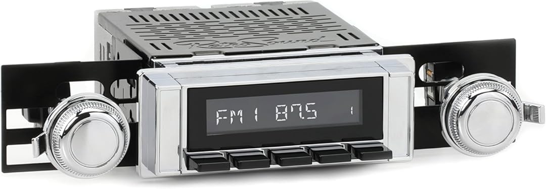 RetroRadio Compatible with 1964-65 Chevrolet Chevelle Features Include Bluetooth, AUX, AM/FM LACB-M1-111-03P-73PC