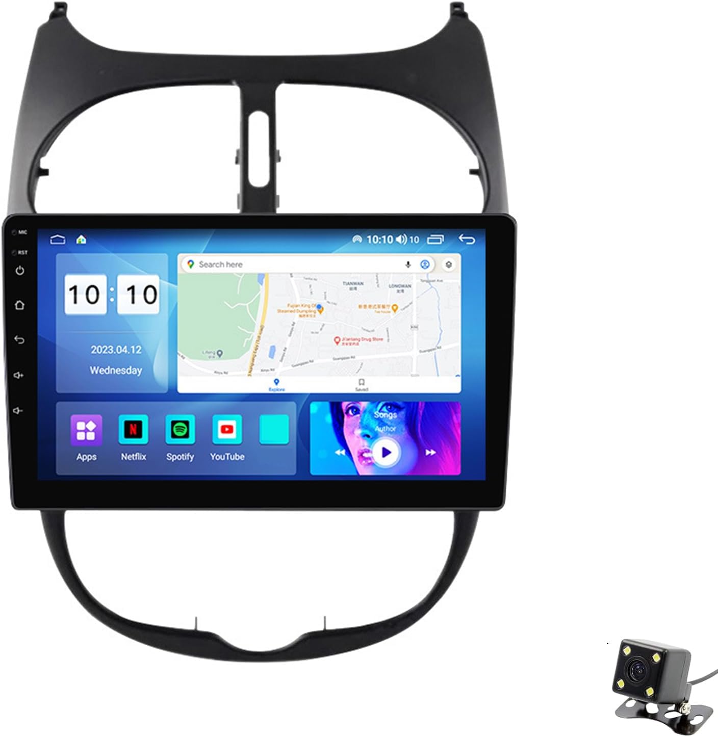 ADMLZQQ Double Din Car Stereo Multimedia with Bluetooth and 10.2