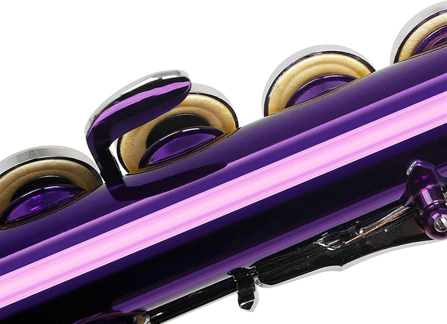 Flute Western Flute Nickel Plated 16 Holes C Key Cupronickel Flute Woodwind Instrument with Case Flutes Musical Instruments