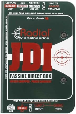 Radial Engineering R8001010JDI Single-Channel Passive Direct Box with Jensen Transformer