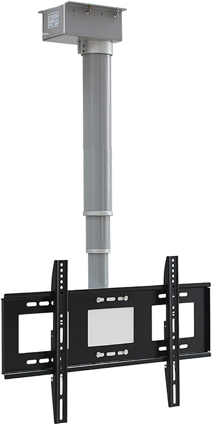Adjustable TV Mount Bracket - Electric Ceiling TV Lift - TV Wall Mount - Motorized Riser Mount with Remote Control, Motorized Ceiling Mount, 90° Flip Up, Fits 26-70 Inch Screen TVs
