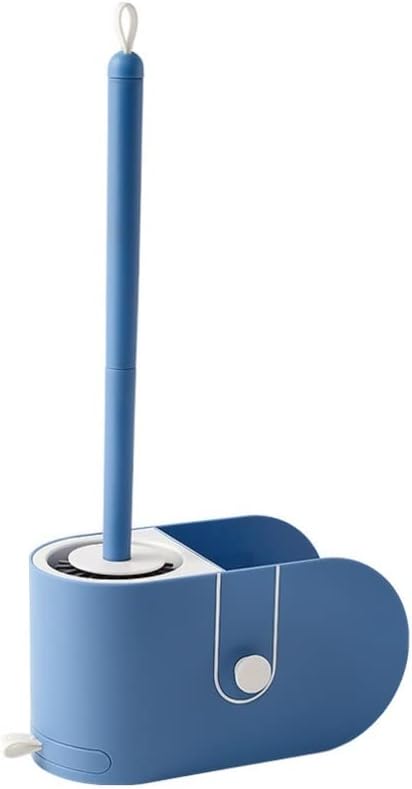 Toilet Brushes Toilet Brush and Holder Toilet Brush with Holder Set Soft Silicone Brush Head Wall-Mounted Toilet Cleaner Storage Box Durable Bathroom Accessories Toilet Brush Holder to