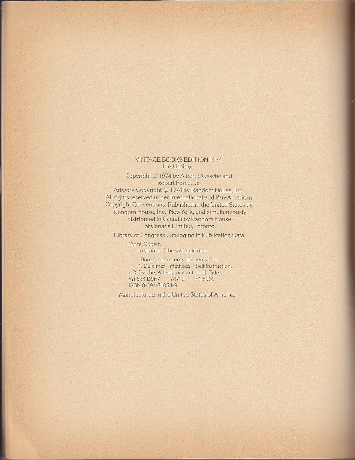 In Search of the Wild Dulcimer