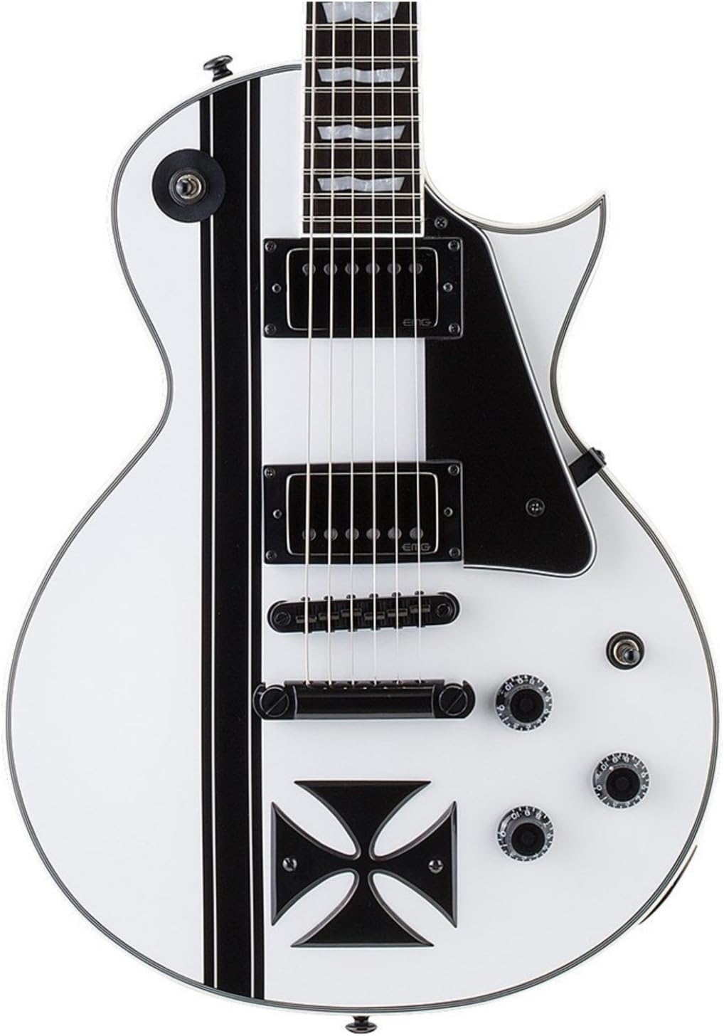 ESP LTD James Hetfield Iron Cross SW - Snow White