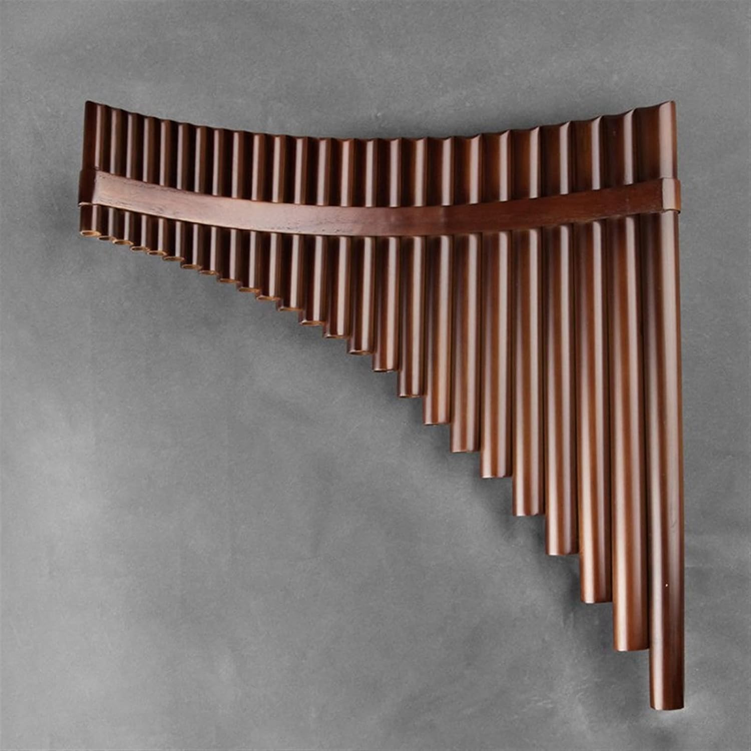 Chinese Traditional Musical Instrument 25 Pipes Pan Flute C Key Woodwind Bamboo Handmade (Color : Right)