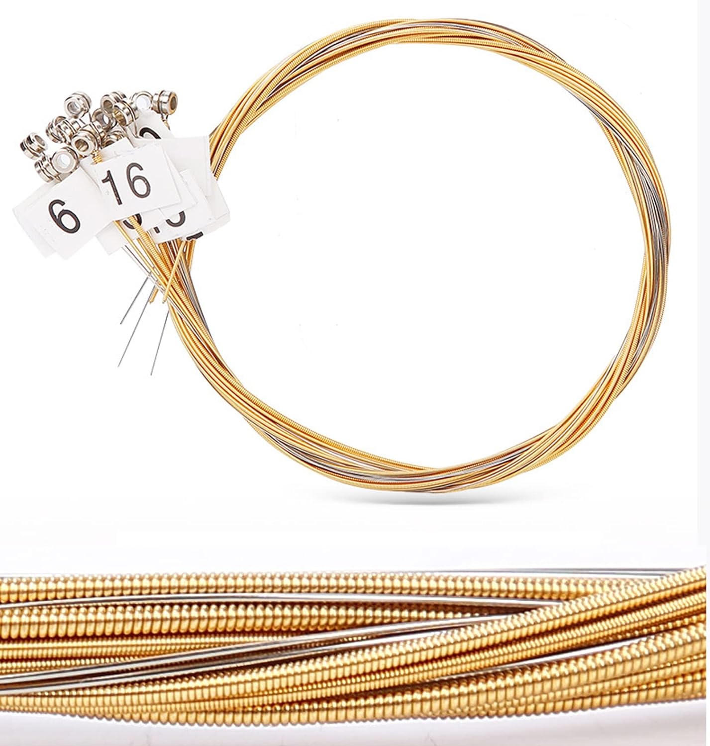 Lyre Harp A Sets of 10/16/19/21/24 Strings Replacement Metal String for Lyre Harp, Brighter and More Durable (Color : 24 String Set+String Nails+Wrench)