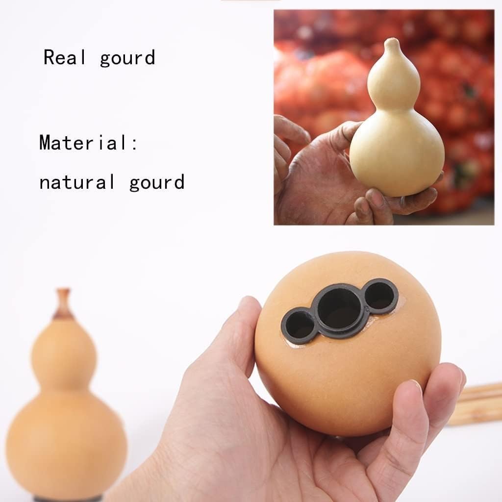 Hulusi Musical Instrument Beginner Professional Playing Purple Bamboo Cucurbit Flute Special Stringed Flute for Students Chinese Bamboo Flute Light and Crisp (Size : B Flat)