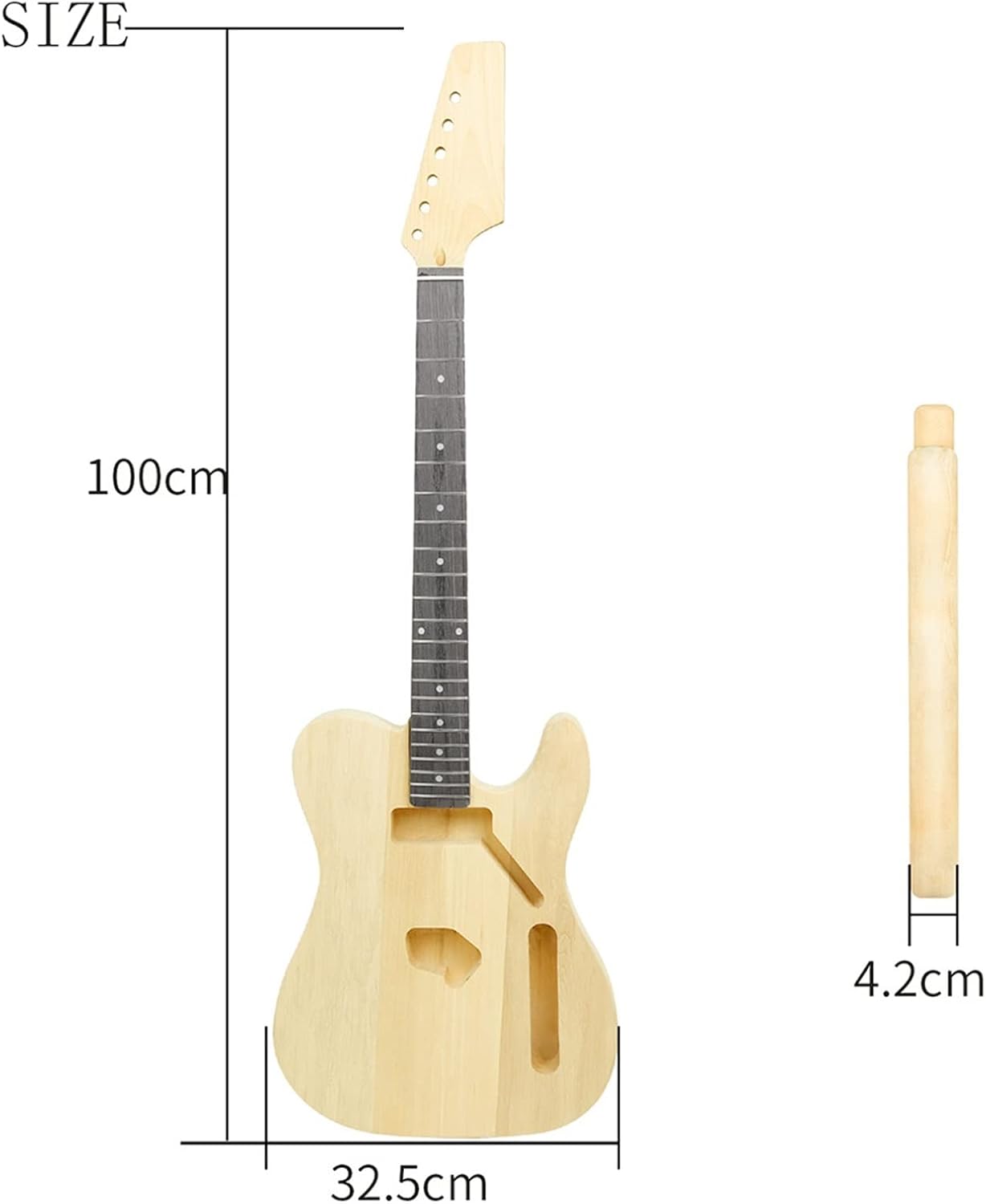 DIY Electric Guitar Kit Semi-Finished Electric Guitar DIY Electric Guitar Set Hand-Assembled Guitar Beginners Play Guitar