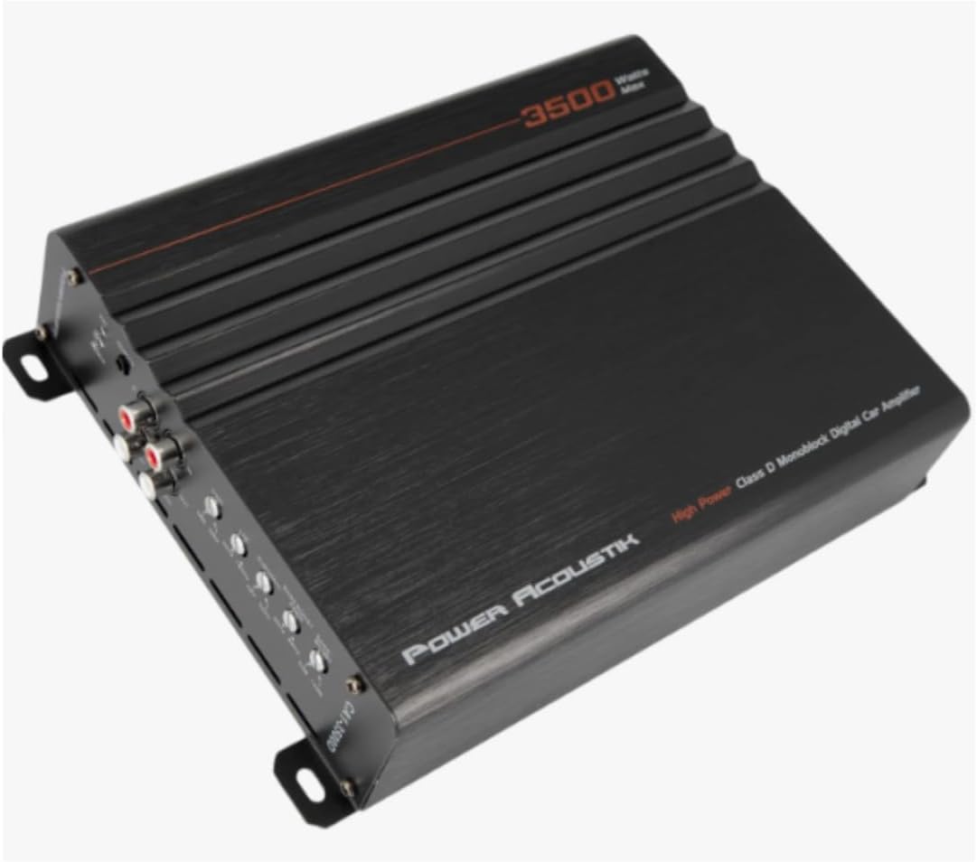Power Acoustik CA1-3500D 1-CH Monoblock 3500W Max Class-D Car Audio Amplifier