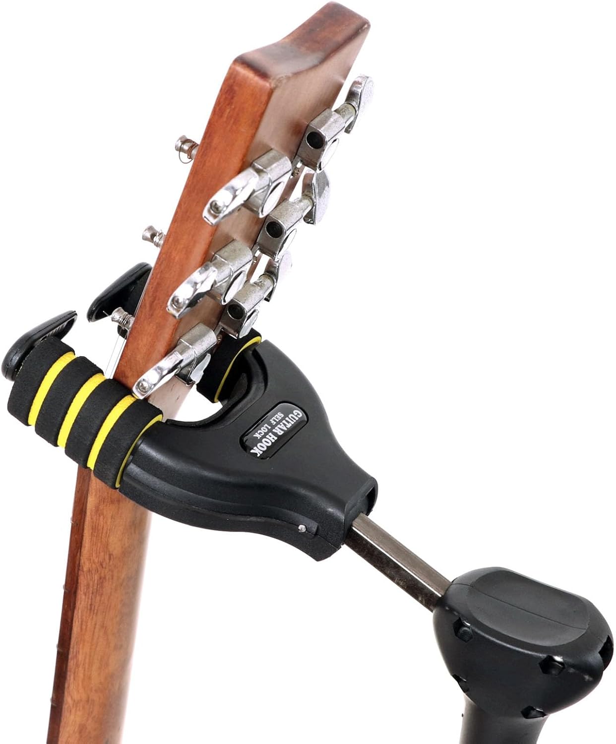 Adjustable Guitar Stand, Foldable Tripod with Gravity Auto Lock, Metal Frame for Acoustic Electric Bass Ukulele - Stable Support, Anti Scratch Protection, Portable for Musicians