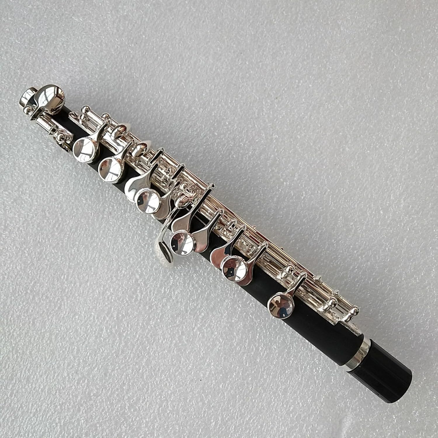 Piccolo Flute with Case C Key Silver Plated Composite Wood (Composite wood)