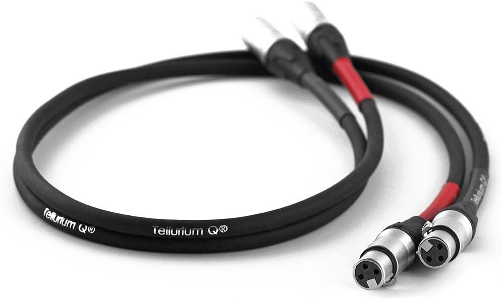Black, Audio interconnect XLR (1meter/3feet - Pair)
