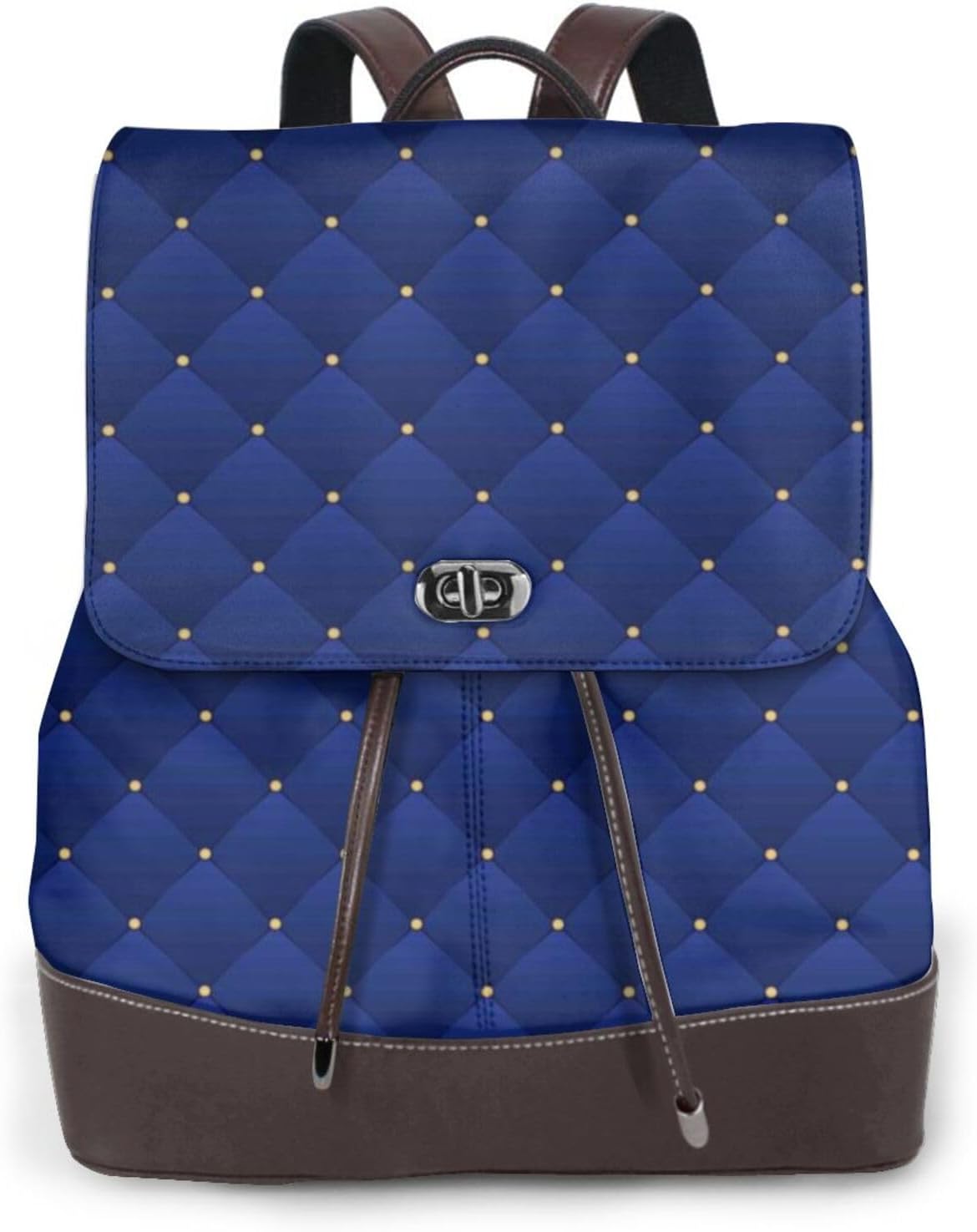 Navy Blue for Womens Backpack Purse Microfiber PU Anti-theft Large Fashion Designer Travel Bag Ladies Shoulder Bags