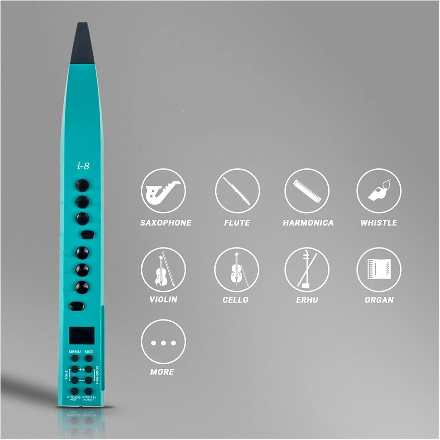 Professional Saxophone Electric Saxophone Windpipe Mini Digital Wind Instrument Type Sound Saxophone Brass Sax Beginners Kit (Color : Green)