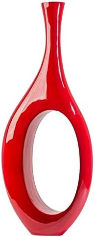 Trombone Modern Vase White Resin