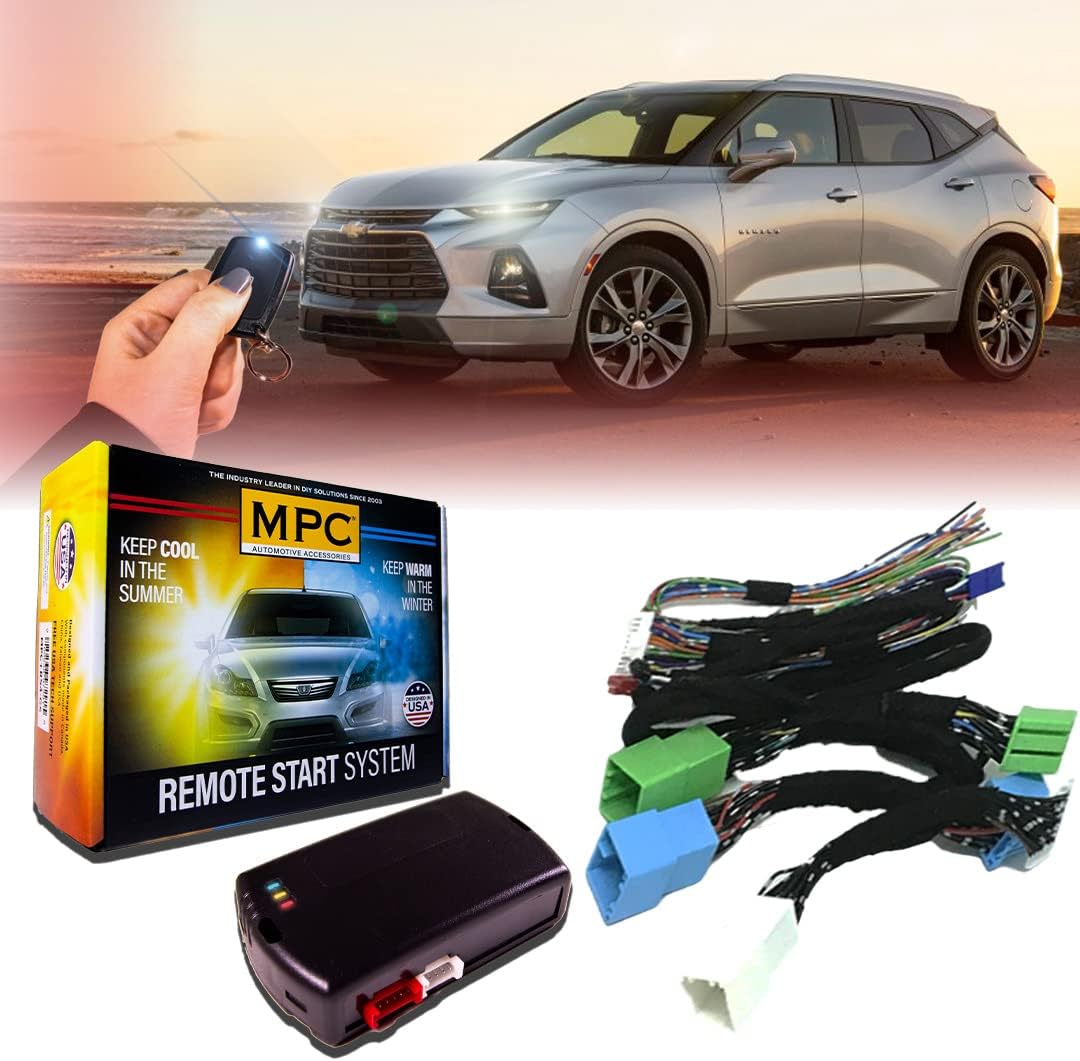 MPC Remote Start Kit Compatible with Chevrolet Blazer 2019-2023 || Push-to-Start || Uses Factory Fob || Includes Software Loader || Premier USA Tech Support