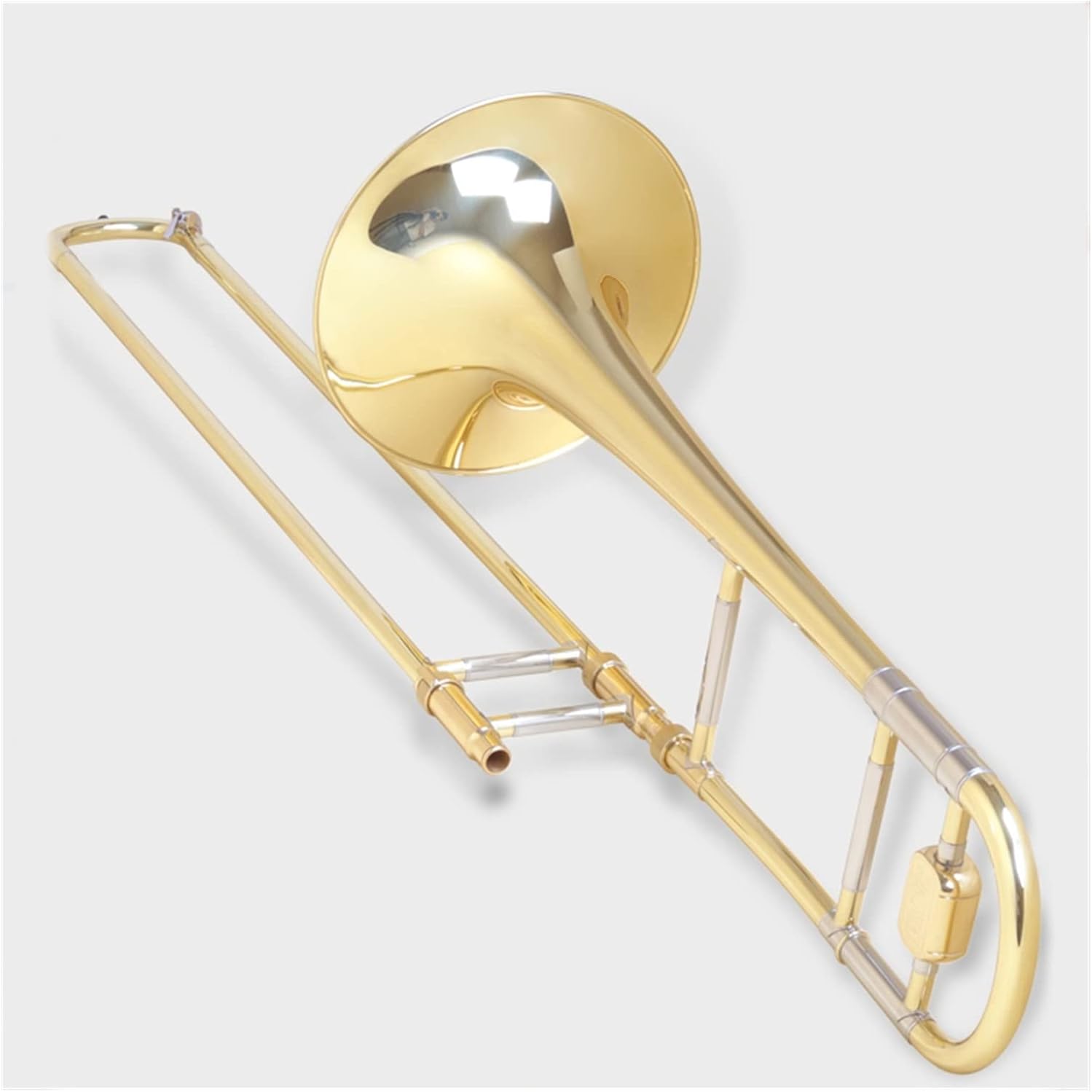 FLFL Student Trombone B-Flat Alto Trombone is Suitable for Professional Playing Band Brass Trombone