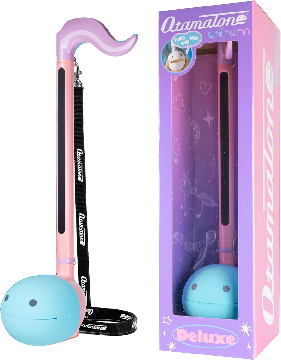 Otamatone Regular [Unicorn] and OT Deluxe [Unicorn] Bundle Japanese Electronic Musical Instrument Portable Music Synthesizer Maywa Denki Award Winning Educational Fun Gift for Children Teen Adult