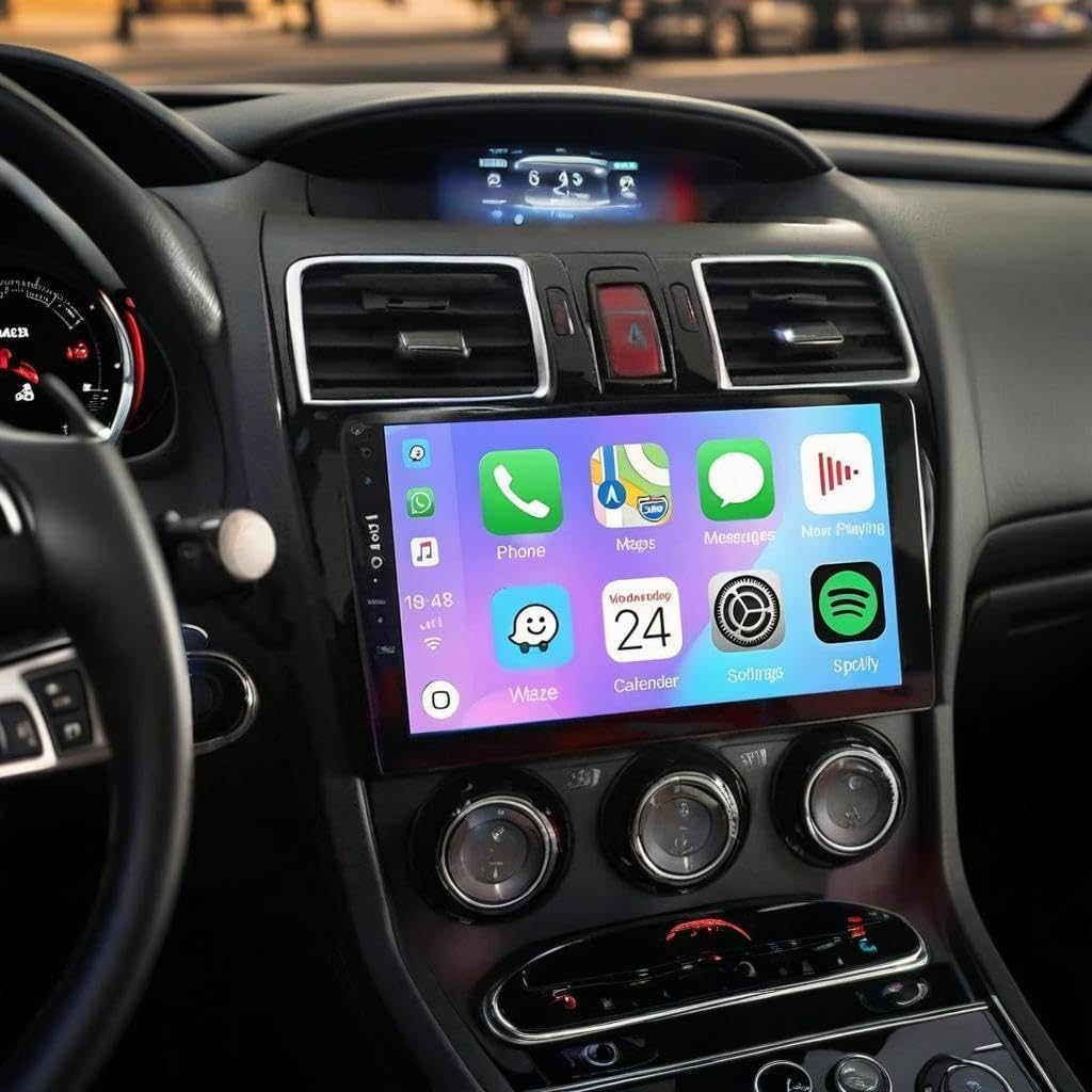 Car Radio Stereo for Subaru Forester Impreza XV WRX STI 2015 2016 2017 2018 Built in Carplay/Android Auto, 9 inch IPS Touch Screen Head Unit Radio with DSP BT GPS FM RDS WiFi -2+32G