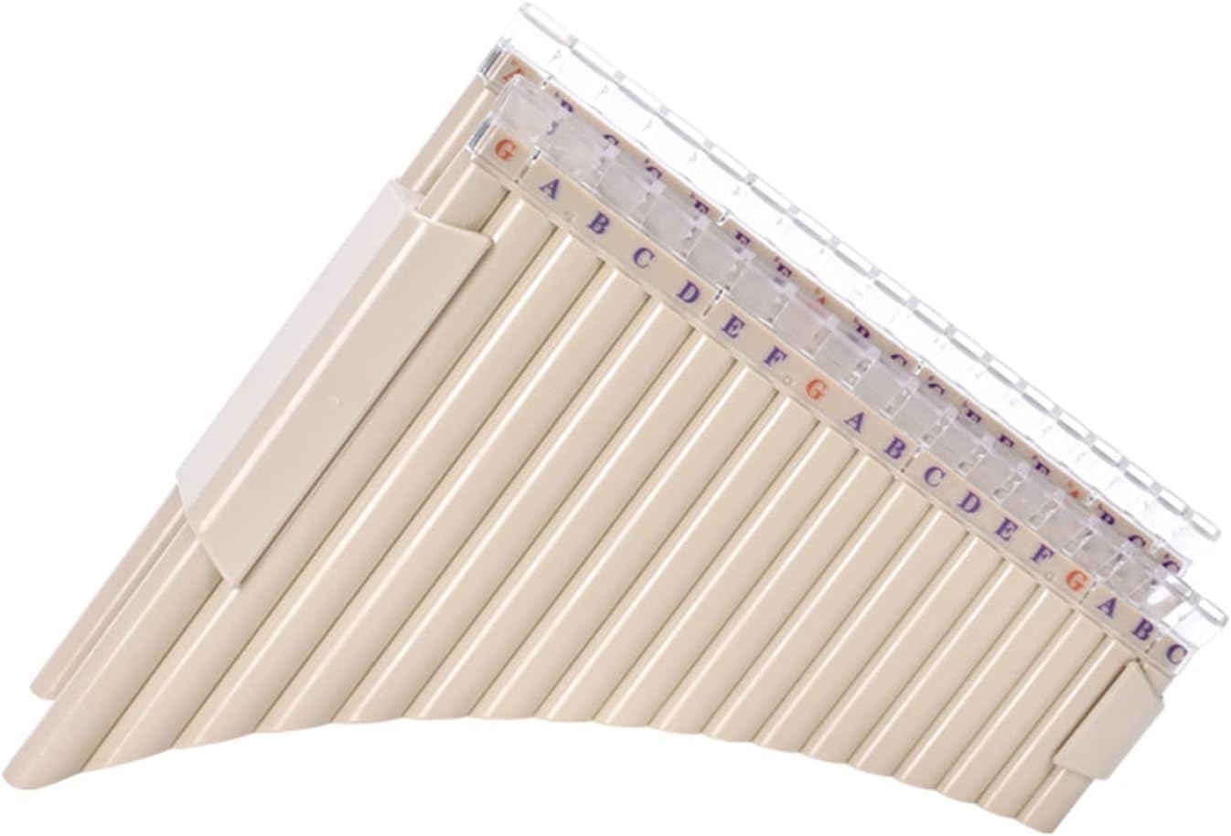 KESHUO 25 Pipes C Key Brown Pan Flute Woodwind Instrument Bamboo Handmade Pan Pipe Panpipes (Color : 01)