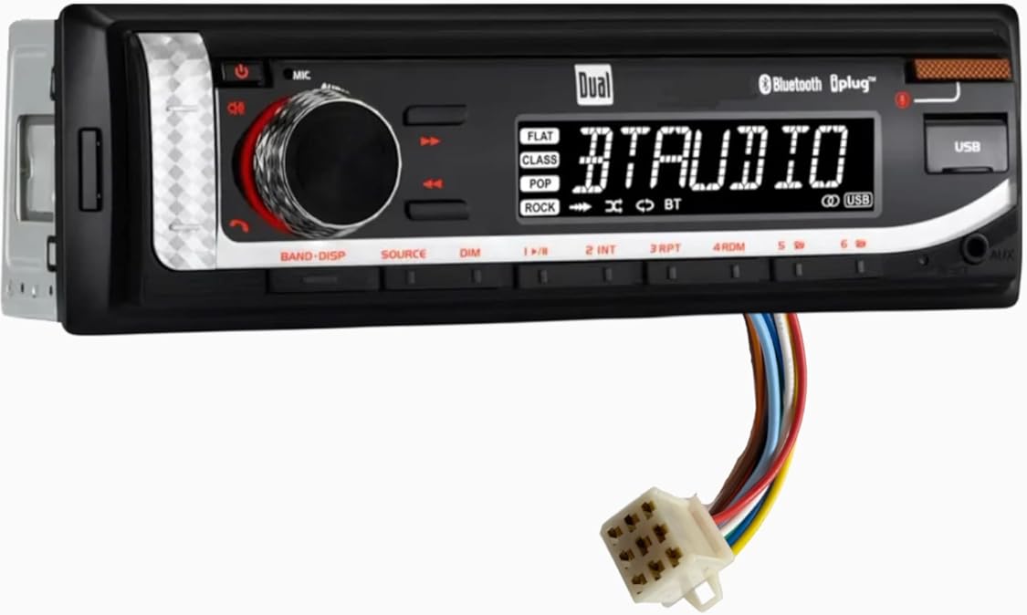 Kubota RTV RTX 1100 1100C B2650 Easy Direct Connect Harness No Wire Splicing Direct Plug & Play Tractor Radio Stereo Bluetooth FM VoiceUSB MP3 Heavy