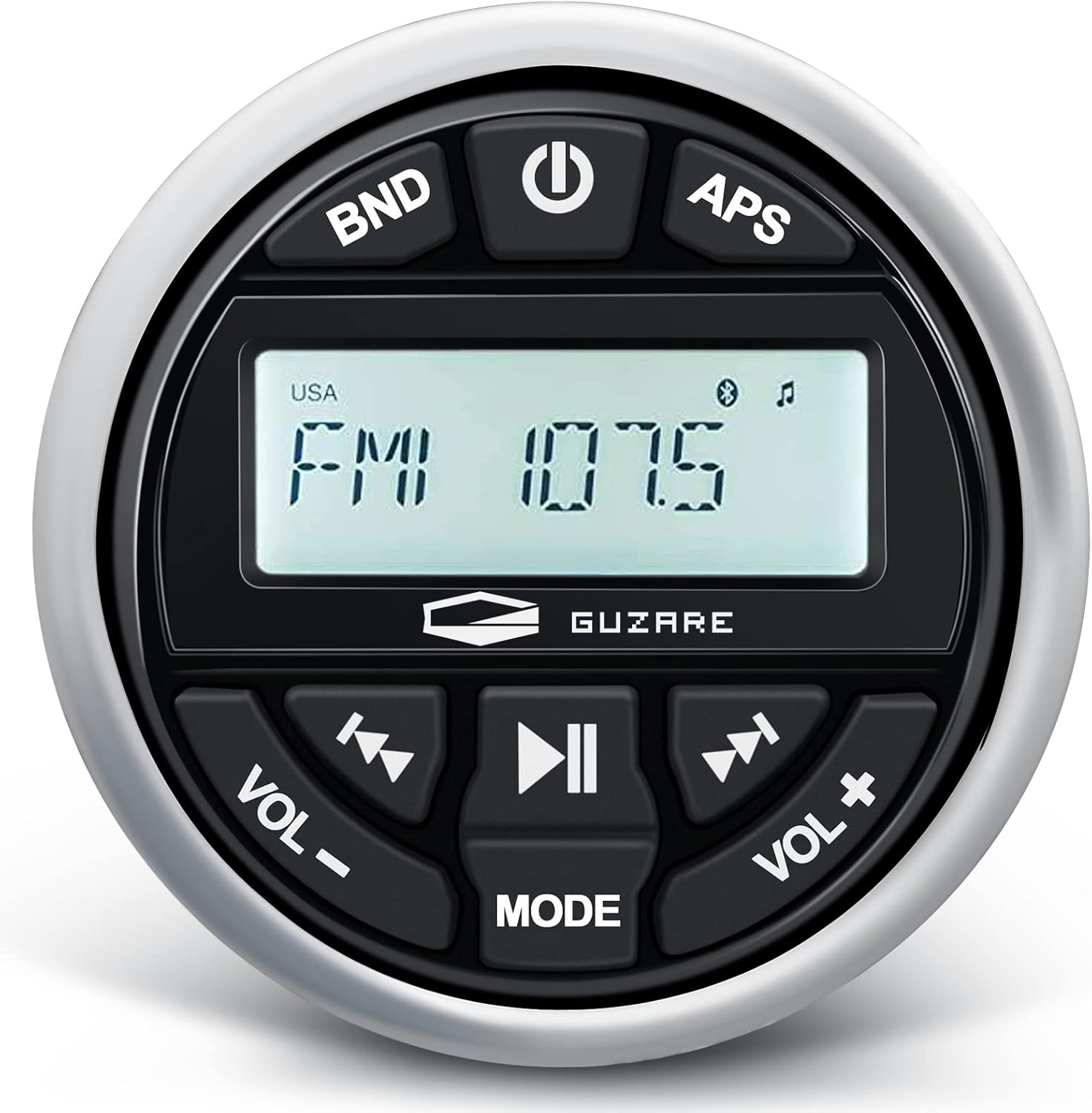 HASDA Waterproof Marine Bluetooth Radio Audio Stereo Sound System Receiver Digital Media FM AM Car MP3 Player for ATV UTV Boat Yacht Motorcycle