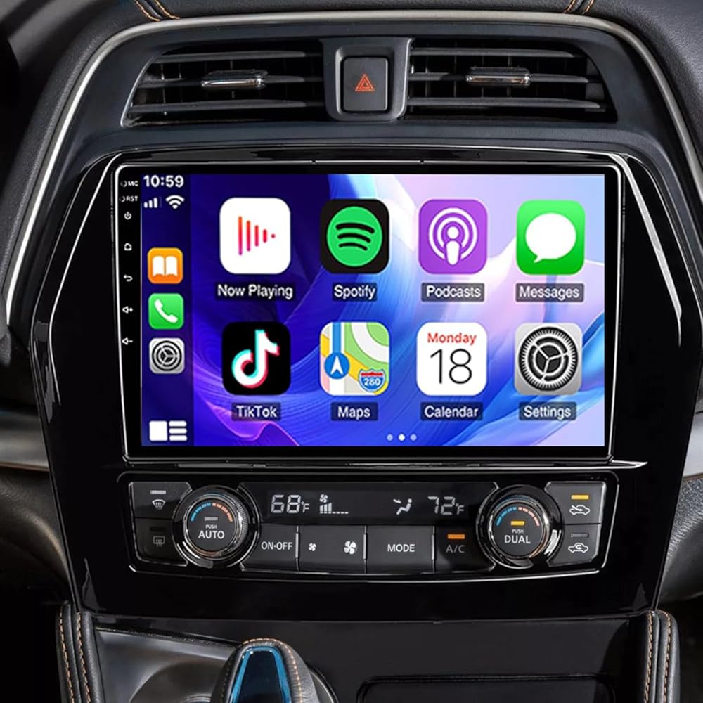Android 13 Car Radio for Nissan Maxima 2016-2023 Wireless Carplay & Android Auto, 9 Inch IPS Touch Screen for Maxima Car Stereo BT FM in Dash GPS WiFi Backup Camera SWC-4+64G