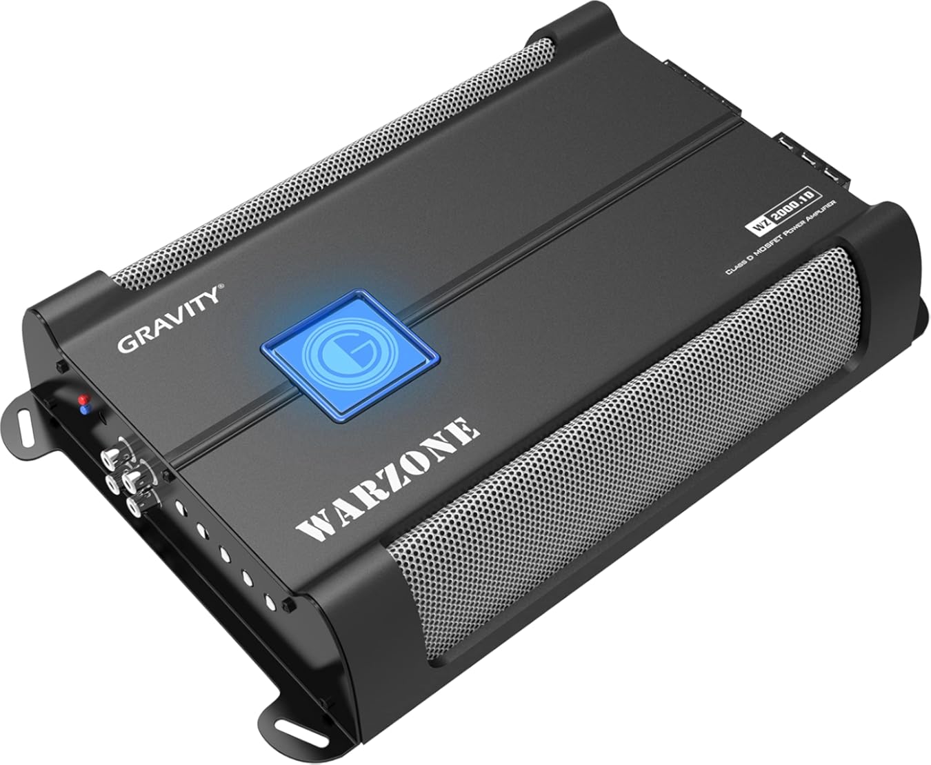 Gravity 2000.1D Class D Car Audio Amplifier – 1000 Watts True RMS @ 1 Ohm Max Power at 2000W, 1/2/4 Ohm Stable, Digital, Monoblock, Mosfet Power Supply, Great for Subwoofers