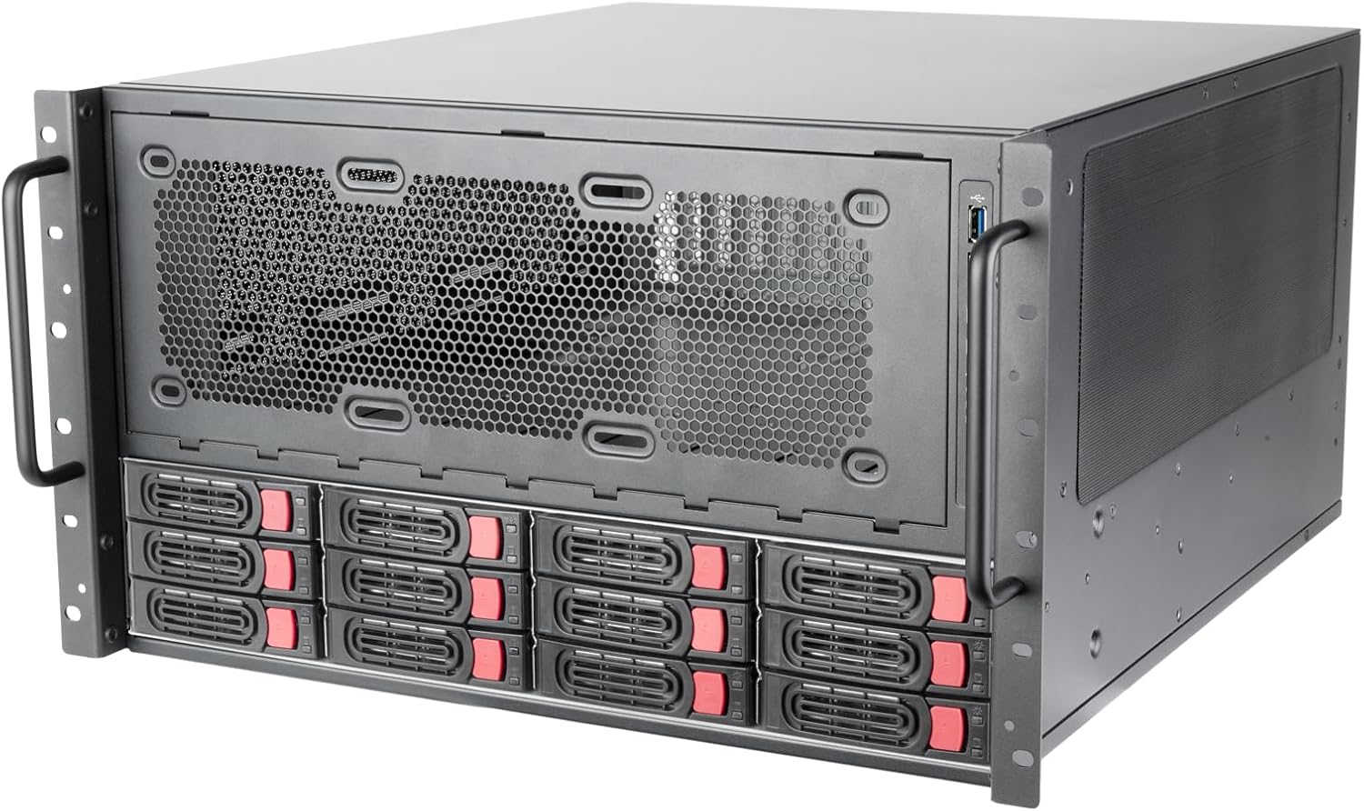 Silverstone Technology RM61-312 6U 12-Bay Rackmount Chassis, SST-RM61-312