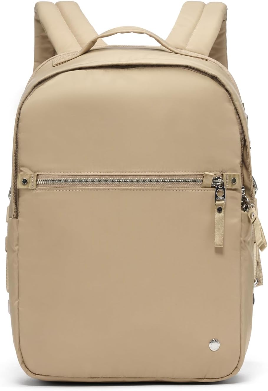 Pacsafe W 10L Anti Theft Backpack, Taupe