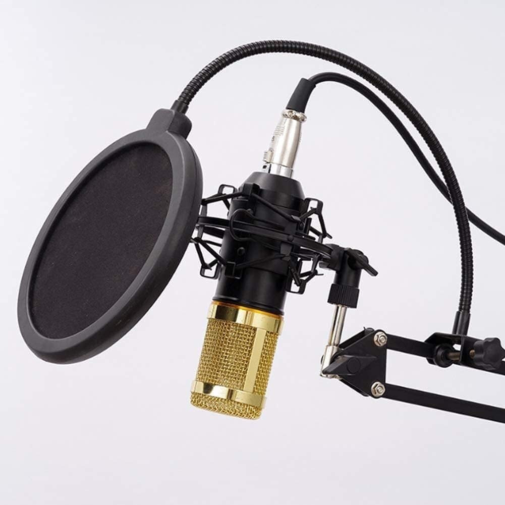 Condenser Microphone Live Streaming Equipment Kit Computer Recording for Music Production, Vocal Recording, Streaming Media, Blacka
