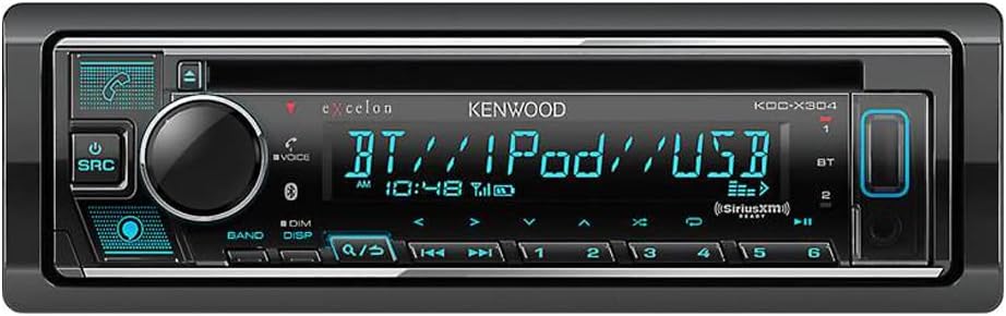 Kenwood Excelon KDC-X304 CD Receiver with Bluetooth and Amazon Alexa (Certified Refurbished)