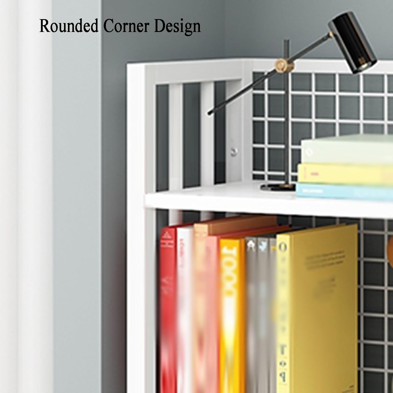 3 Cube Bookshelf, Home Multi-Layer Side Table with Wheels for Living Room, Study Room, Reading Corner (44.5 X 22 X90cm)(White+Light Walnut) (Black+Black One Size)