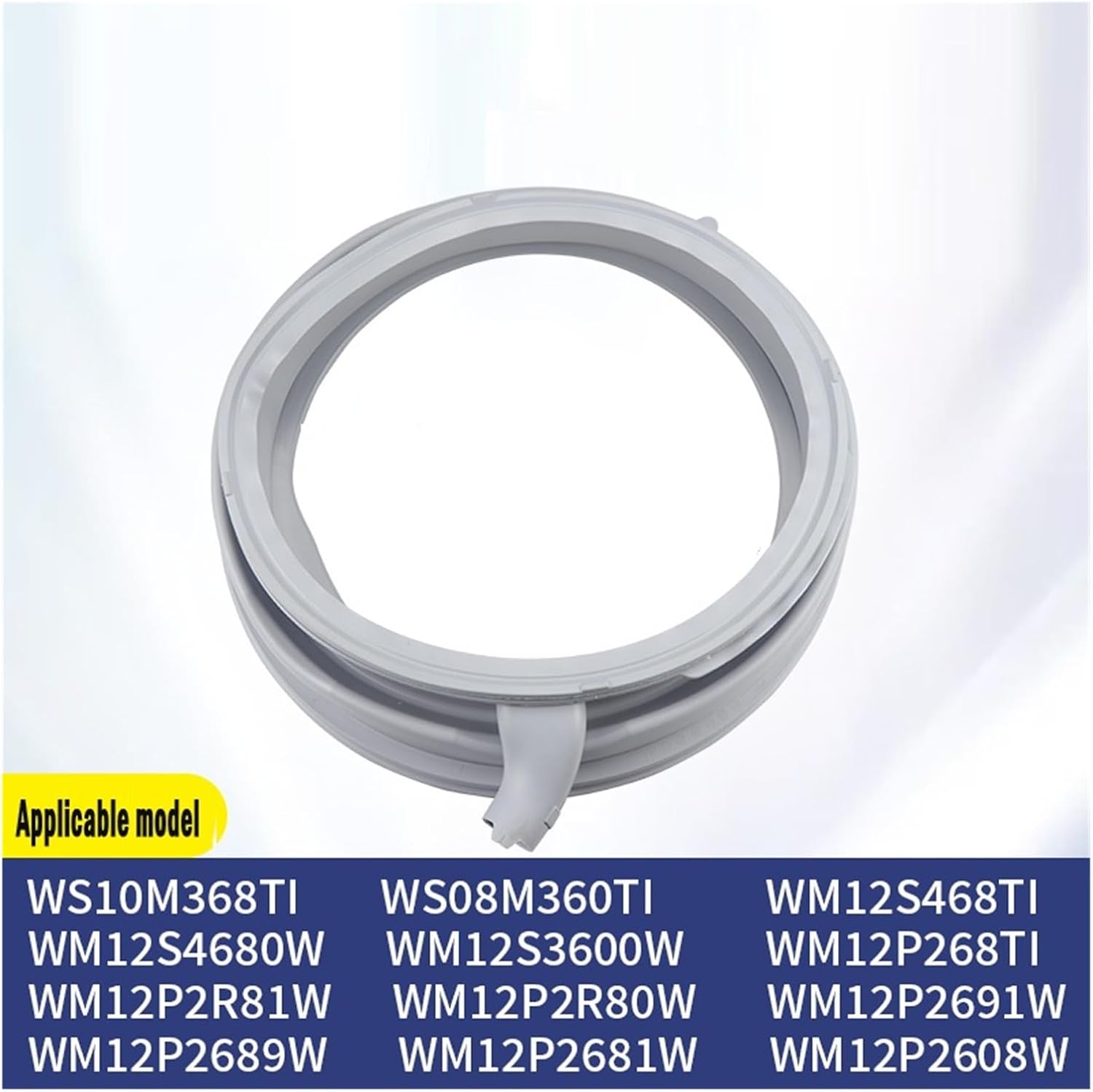 Drum Washing Machine Sealing Ring, Compatible For Siemens ， Compatible For Bosch ， Rubber Door Sealing Ring IQ300IQ500 Accessory Replacement(V)