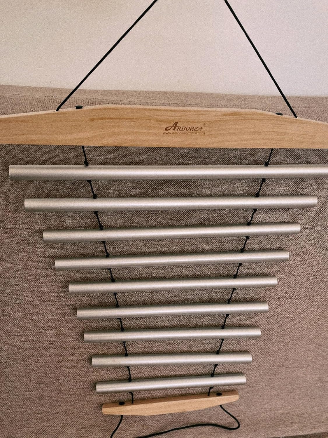 Handy Chime with Mallet for Relaxing Sound Bath Meditation Yoga Class Energy Refresh 9 Tone Swing Chime Sound Healing Instrument