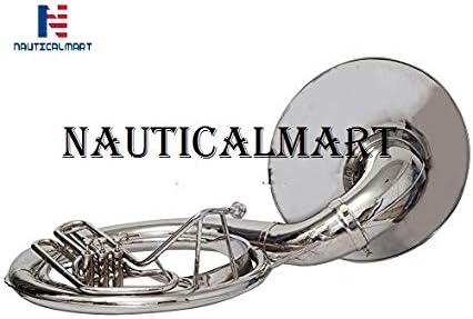 Sousaphone 22 Valve Big Tuba Made Of/Full Brass W/Bag Brass Finish Tubas Silver Musical Instrument Gift