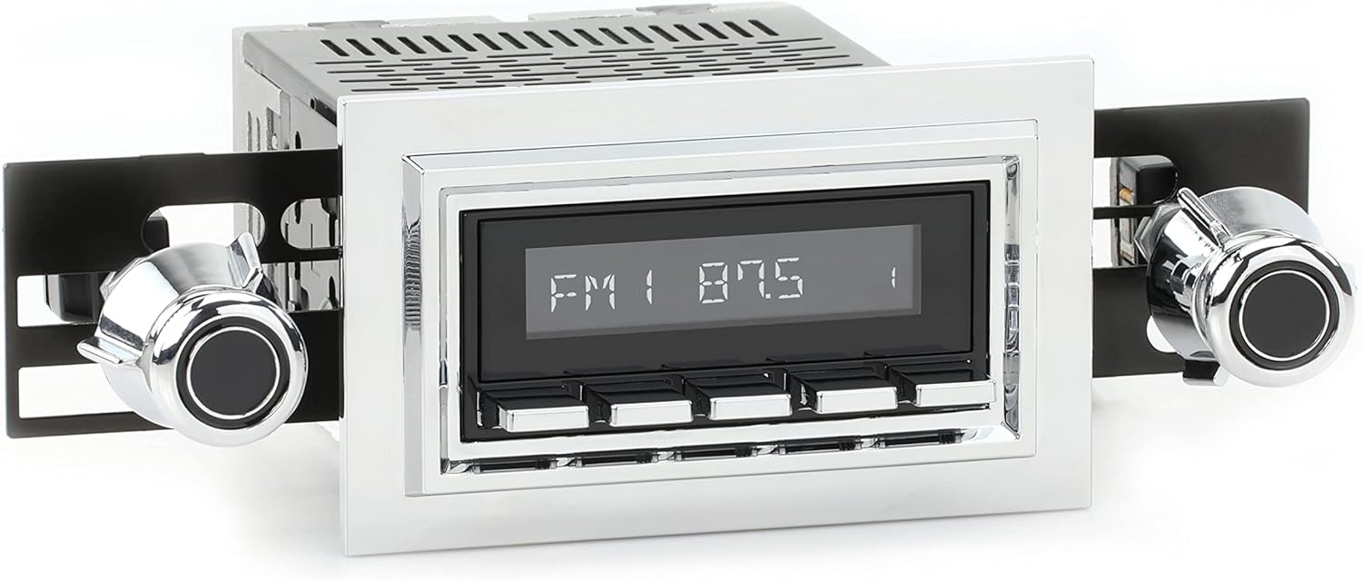 RetroRadio Compatible with 1968-79 Ford F-Series Truck with Deluxe 8-Track Factory Radio Features Include Bluetooth, AUX, AM/FM LABC-M1-121-55P-75PF2