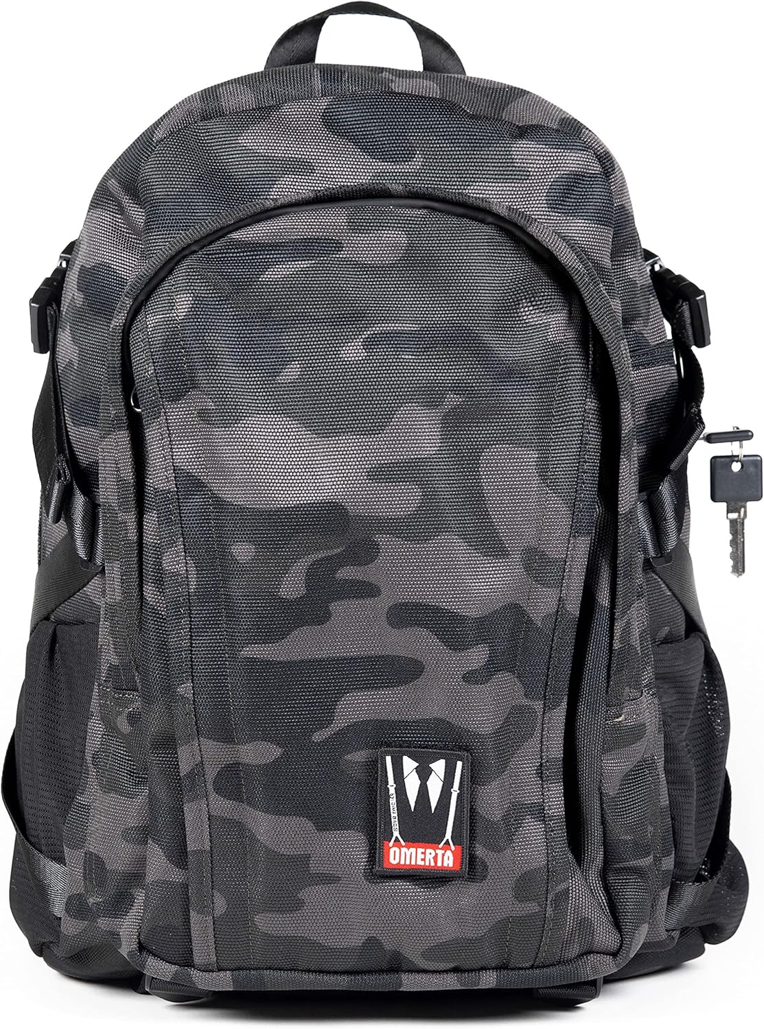 DIME BAGS Odor Blocking Backpack with Lock, Water-Resistant, Anti Theft Bag, Lockable Travel Backpack with Padded Shoulder Straps, Spill Proof Zippers, Transporter (Camouflage)