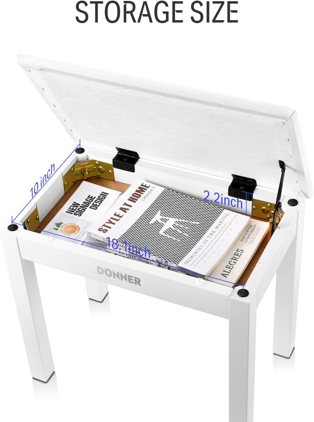 Donner DDP-80 PLUS Digital Piano + White Piano Bench