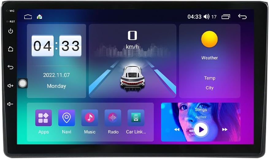 Android Car Stereo for Audi A4 2000-2009,9 inch IPS Touchscreen with Upgrade Wireless CarPlay & Android Auto,WiFi/GPS,Support SWC and Subwoofer,8-Core 8G+256G