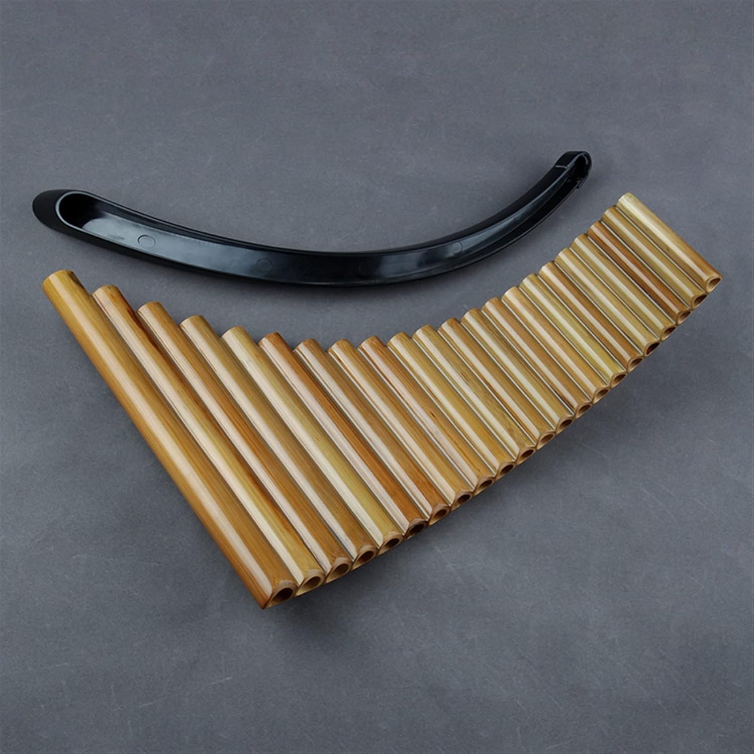 KESHUO 22 Tubes Pan Flute G Key Removable Tray Woodwind Instrument Handmade Pan Pipe Panpipes